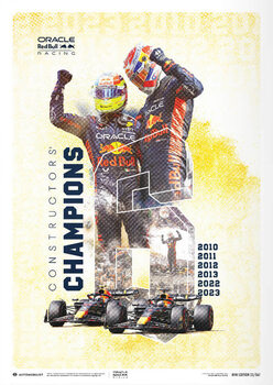 Imprimare de artă Oracle Red Bull Racing - F1® World Constructors' Champions - 2023
