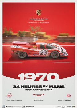 Imprimare de artă Porsche 917 KH - 24h Le Mans - 100th Anniversary - 1970