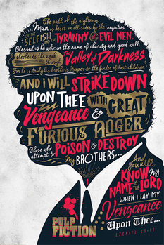 Poster Pulp Fiction - Ezekiel 25:17