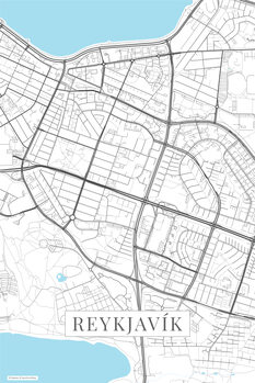 Tablou pe pânză Reykjavik white