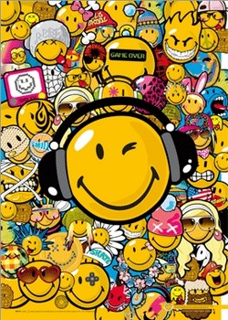 Smiley - tribal Poster 3D