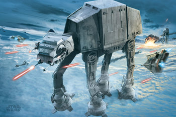 Star Wars - AT-AT Attack Poster