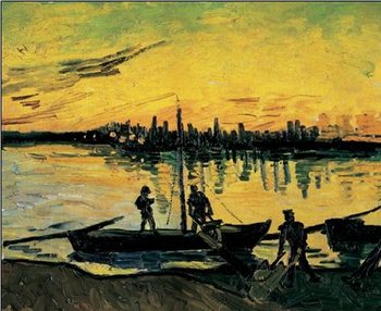 The Stevedores in Arles, 1888 Reproducere