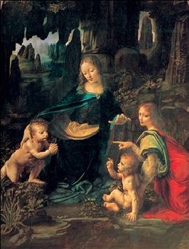 The Virgin of the Rocks - Madonna of the Rocks Reproducere
