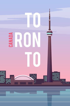 Poster Toronto. Vector poster.