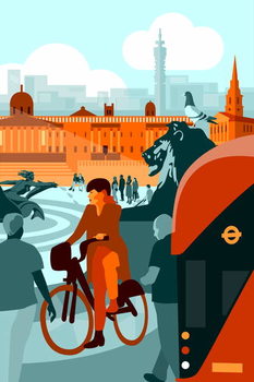 Poster Trafalgar Square, London, 2018