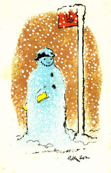 Tablou pe pânză Waiting for the Bus, 1973