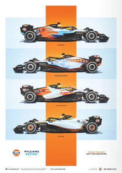 Imprimare de artă Williams Racing - Gulf Fan Livery - 2023