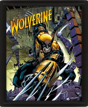 Wolverine - Berserker Rage Poster 3D înrămat