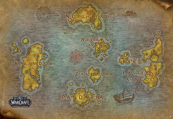 Poster World Of Warcraft - Map