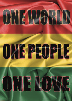 Poster Rasta Flag - One Love