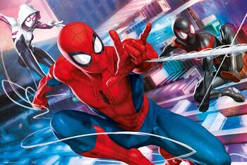 Poster Spider-Man, Miles Morales and Gwen