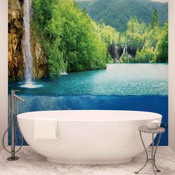 Cascades Mer Nature Dauphins Poster Mural XXL