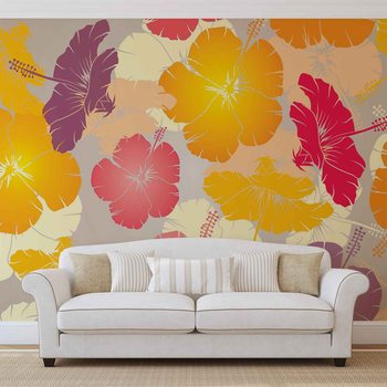 Fleurs Abstraites Poster Mural XXL