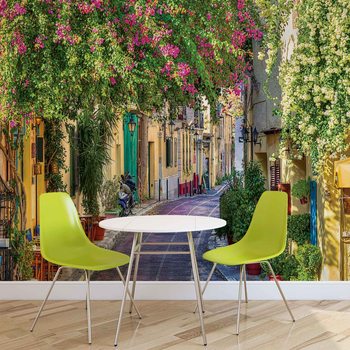 Flower Street Way Café Poster Mural XXL