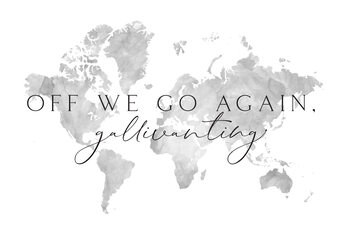 Gallivanting around the world map Poster Mural XXL