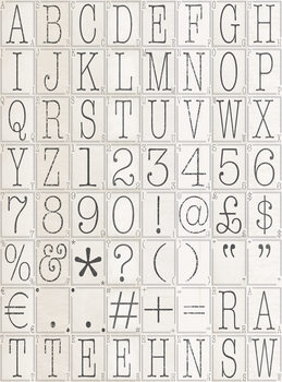 Letters Poster Mural XXL