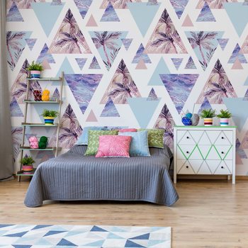 Modern Tropical Pattern Poster Mural XXL