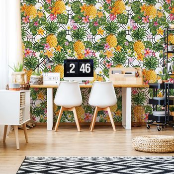 Modern Tropical Pattern Poster Mural XXL
