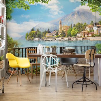 Paradise Lakeside View Poster Mural XXL