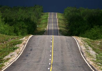 Road Up, Down, Up Poster Mural XXL
