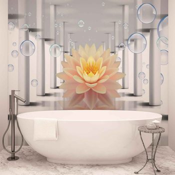Symboles Fleurs et Bulles Poster Mural XXL