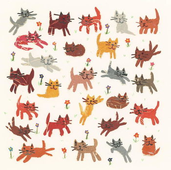 Papier peint Tiny kittens, 2010,collage