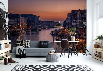 Venice Grand Canal At Sunset Poster Mural XXL