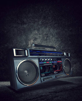 Poster 1980's Boombox