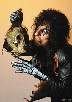 Póster Alice Cooper - With Skull 1987