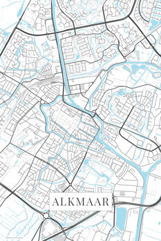 Poster Alkmaar white