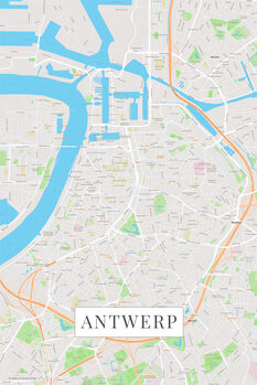 Póster Antwerp color