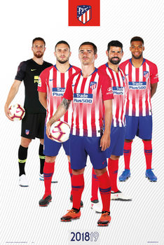 Póster Atletico De Madrid 2018/2019 - Grupo