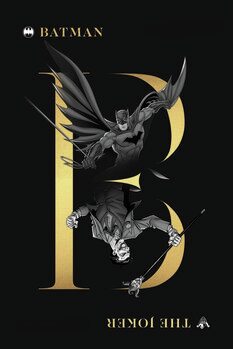 Poster Batman and Joker - 80th