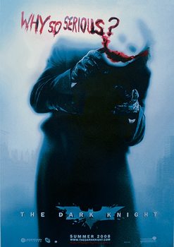 Póster BATMAN: The Dark Knight - El caballero oscuro - Joker Why So Serious? (Heath Ledger)