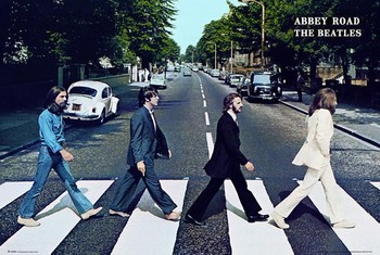 Плакат Beatles - abbey road