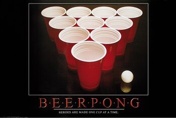 Плакат Beer Pong