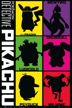 Poster  Detective Pikachu - Silhouette