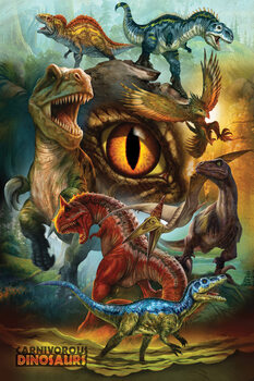 Poster Dinosauriërs - carnivoren