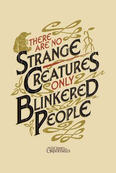Poster Fantastic Beasts - No strange creatures