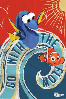 Poster Finding Dory - Go With The Flow