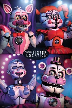 Плакат Five Nights at Freddy's - Sister Location Quad