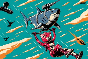 Плакат Fortnite - Laser Shark