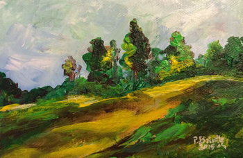 Schilderij op canvas Furcy morning, 2015