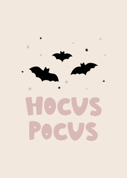 Poster Halloween card with festive elements