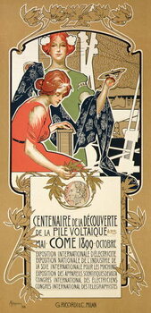 Póster International Exhibition of Electricity, 1899, pub. 1898