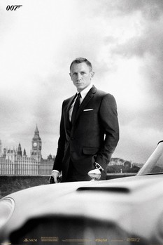 Плакат JAMES BOND 007 - skyfall / bond & DB5