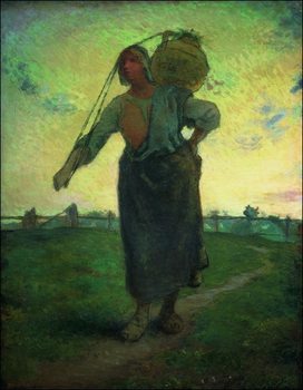 Jean-Francois Millet - La laitiere Nomade Kunstdruck