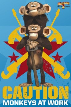 Póster MADAGASCAR 2 - monkeys