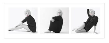 Marilyn Monroe - Sweater Triptych Kunstdruck